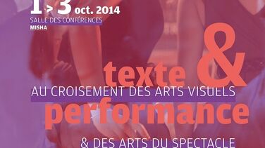 Affiche "texte & performance"