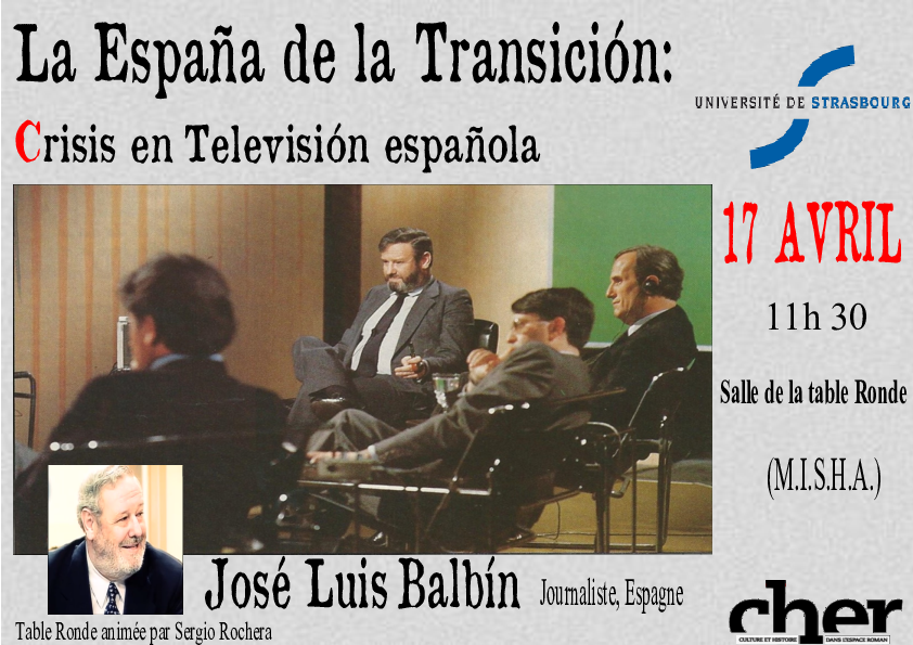 Affiche "La España de la Transiciòn : Crisis en Televisiòn española"
