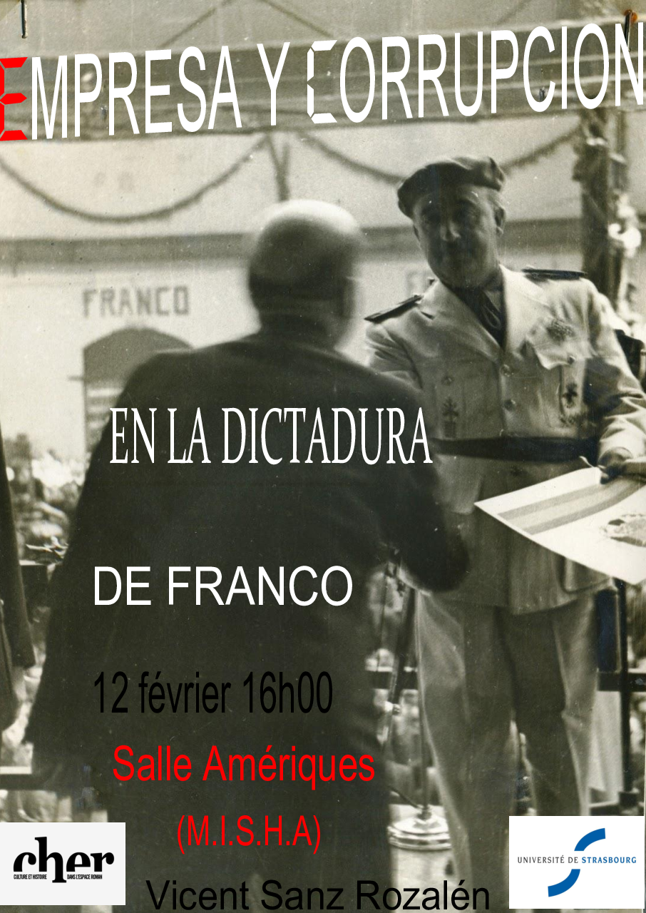 Affiche "Empresa y corrupción en la dictadura de Franco"