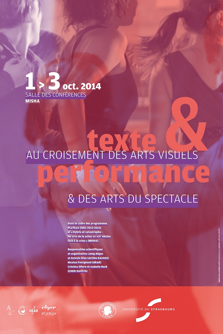 Affiche "Texte & performance"