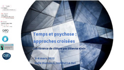 Affiche de "Temps et psychose : approches croisées"